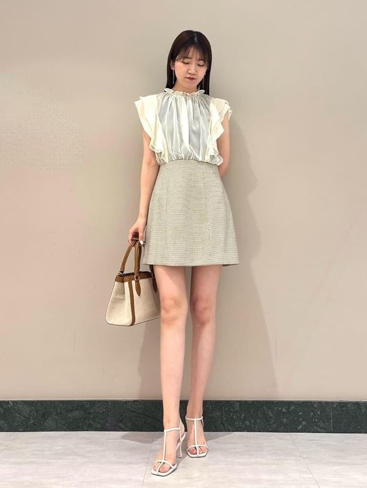 【完売商品】snidel♡シアードッキングミニワンピース SNIDEL（スナイデル）の「シアードッキングミニワンピース